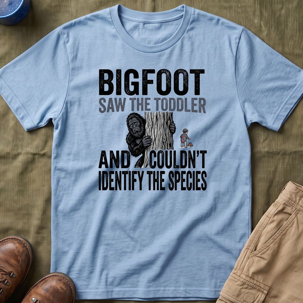 Bigfoot Saw The Toddler — And Couldn't Identify The Species Matching T-Shirt