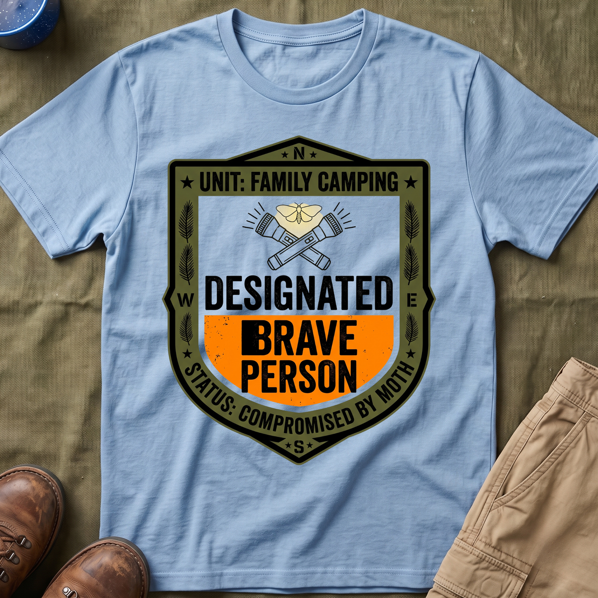 Designated Brave Person — Compromised By a Moth T-Shirt