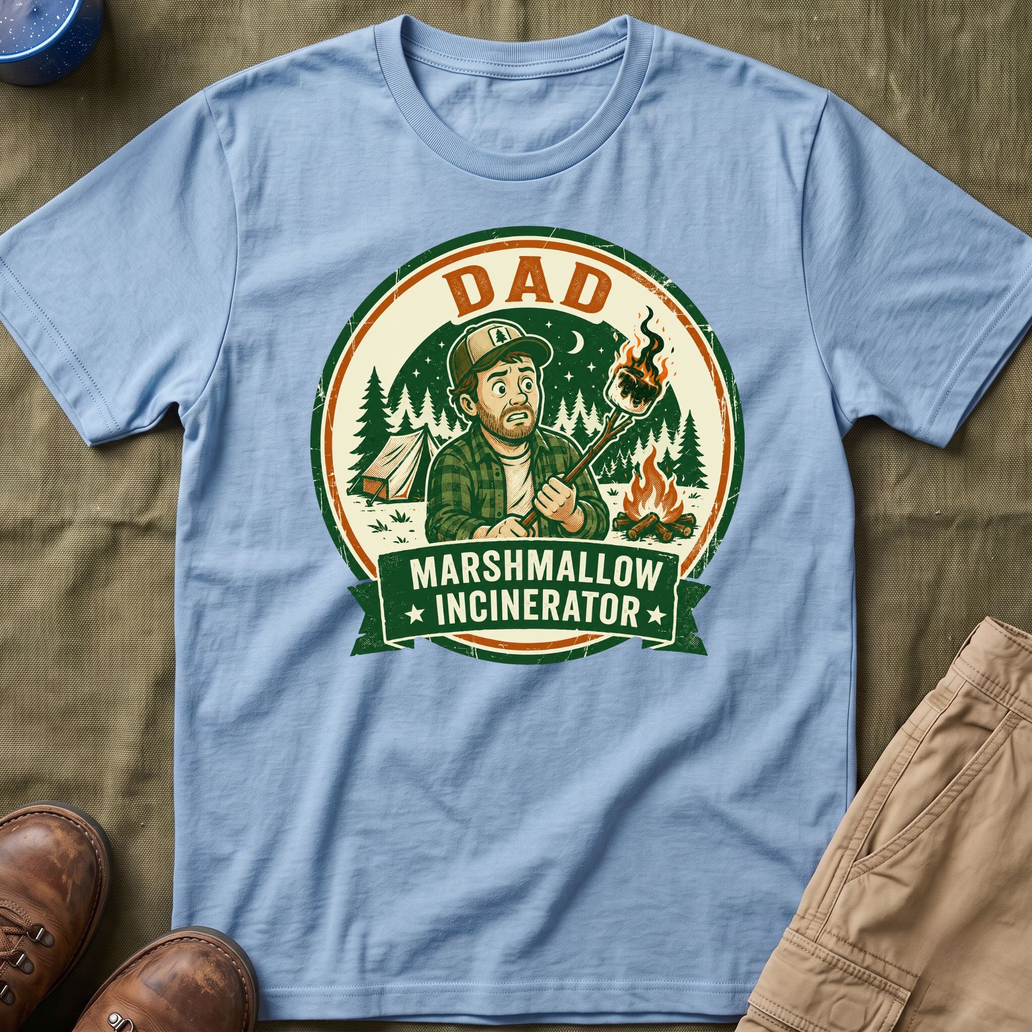 Dad — Marshmallow Incinerator Matching T-Shirt