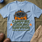 Campfire Cooking Survivor — I Ate the Charcoal (and Survived) Family Camping T-Shirt