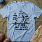 The Real Hide & Seek Champions With Bigfoot — Light Edition T-Shirt