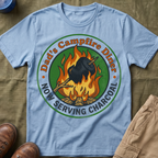 Dad's Campfire Diner — Now Serving Charcoal T-Shirt