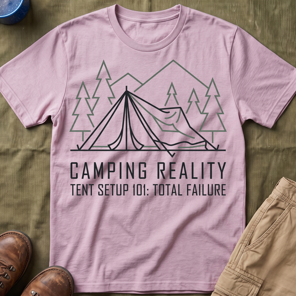 Camping Reality — Tent Setup 101: Total Failure T-Shirt