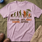 Evolution — Until Family Camping Happens T-Shirt