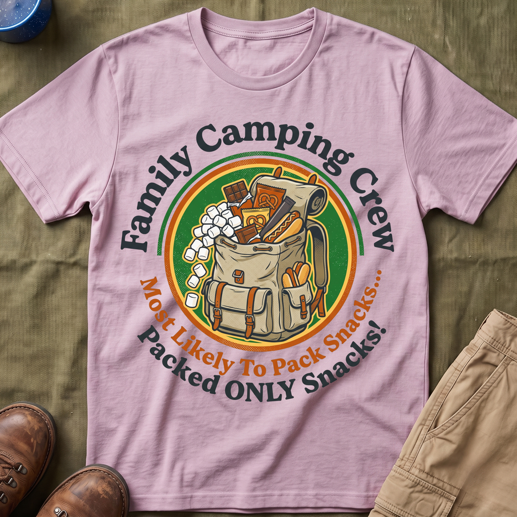 Most Likely To Pack Snacks Packed Only Snacks — Retro T-Shirt