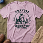 Grandpa — Senior Wolf (Retired) Matching T-Shirt