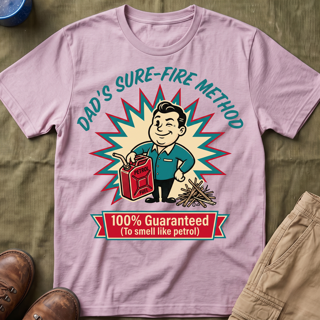 Dad's Sure-Fire Method — 100% Guaranteed To Smell Like Petrol T-Shirt