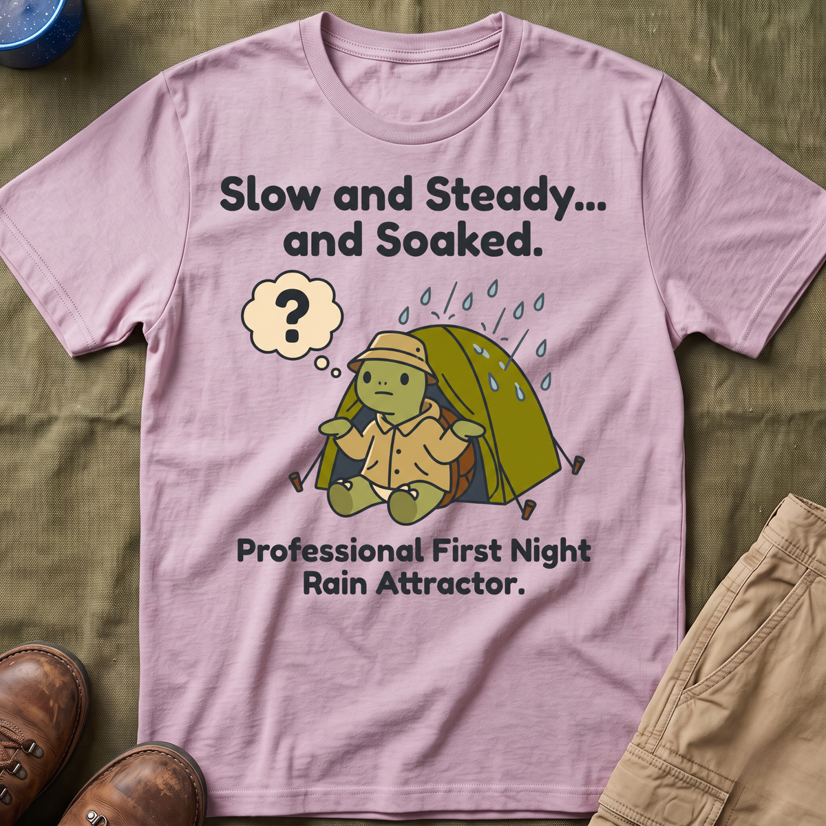 Slow and Steady and Soaked — Professional First Night Rain Attractor T-Shirt