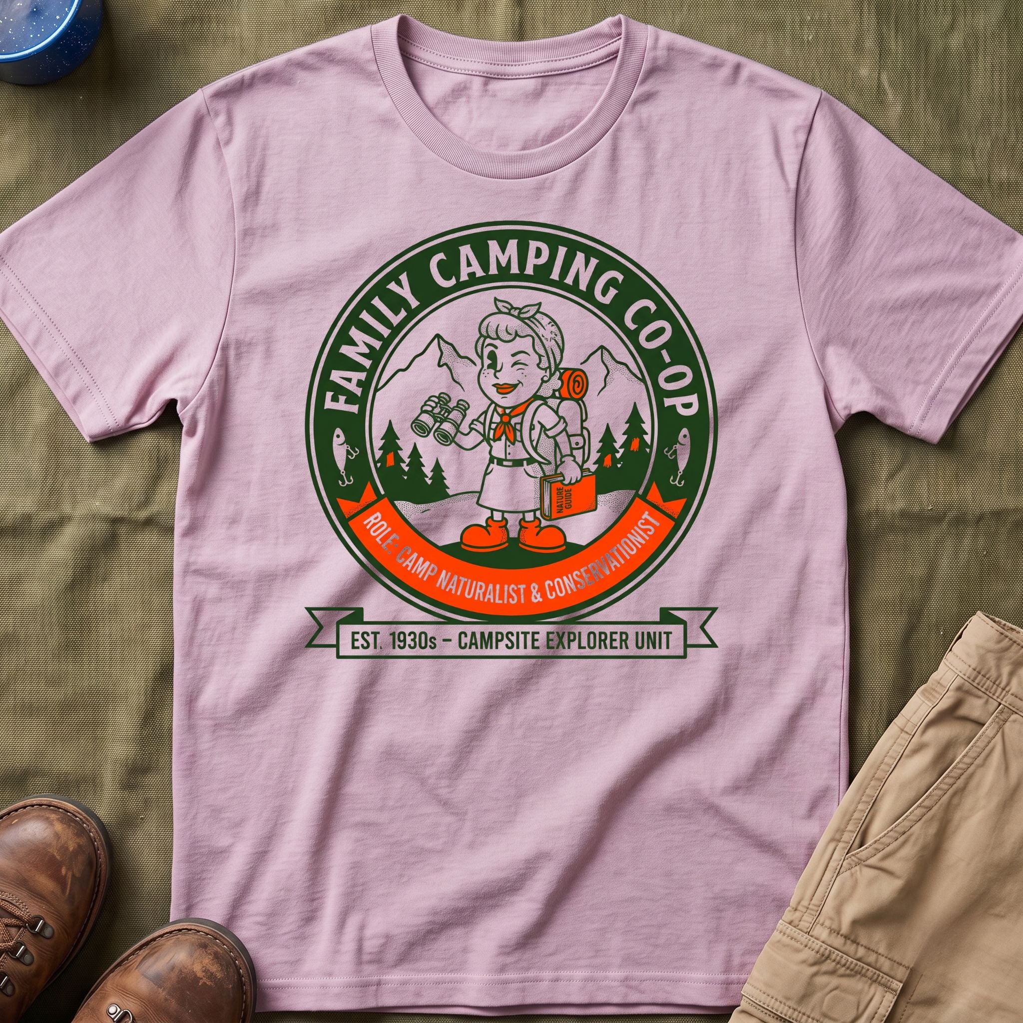 Family Camping Coop —  Camp Naturalist & Conservationist Matching T-Shirt