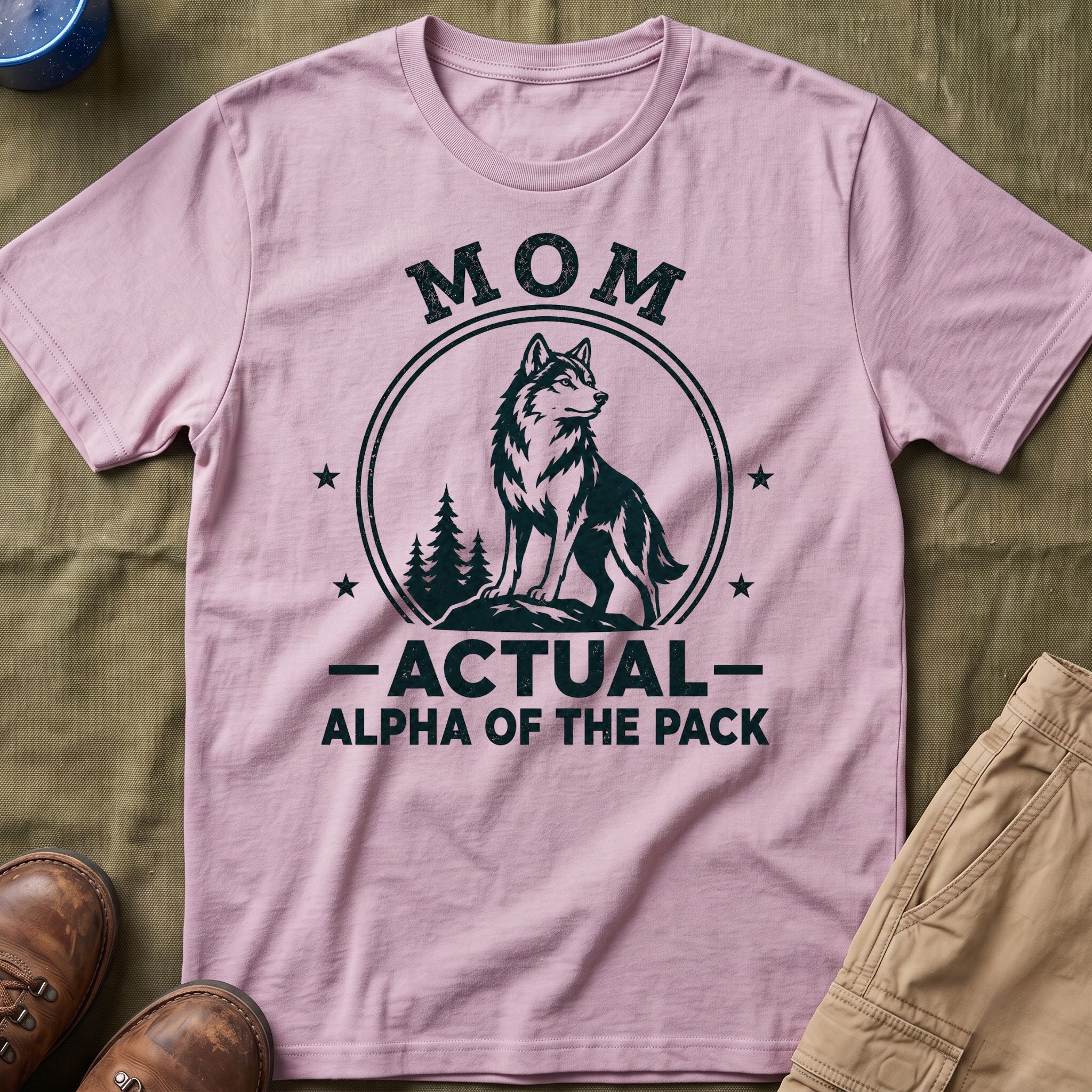 Mom — Actual Alpha Of The Pack Matching T-Shirt