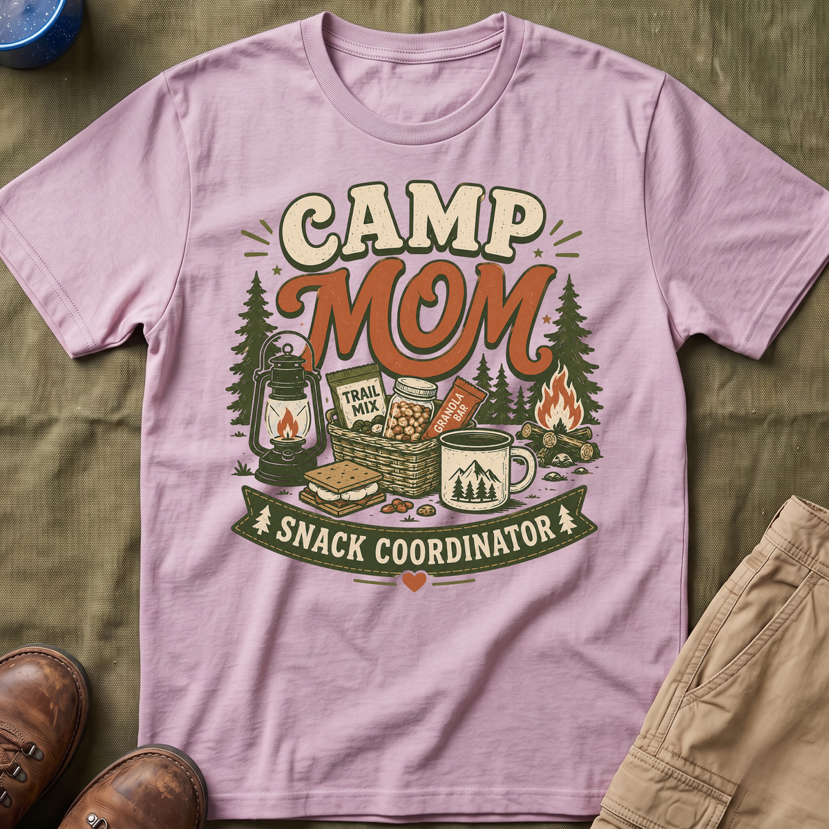 Camp Mom — Snack Coordinator Retro T-Shirt