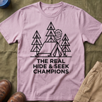 The Real Hide & Seek Champions With Bigfoot — Light Edition T-Shirt