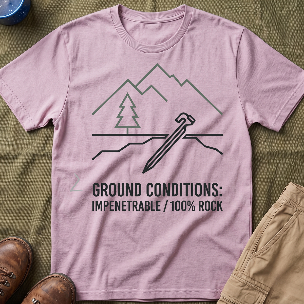 Ground Conditions: Impenetrable — 100% Rock T-Shirt