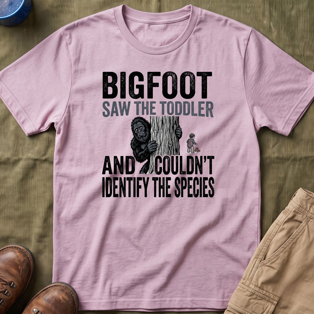 Bigfoot Saw The Toddler — And Couldn't Identify The Species Matching T-Shirt