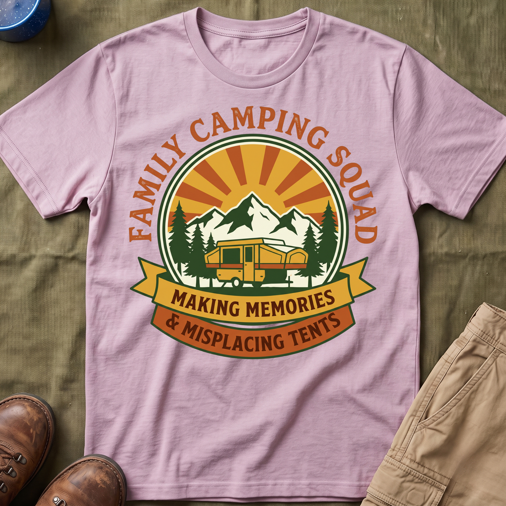 Family Camping Squad — Making Memories & Misplacing Tents T-Shirt