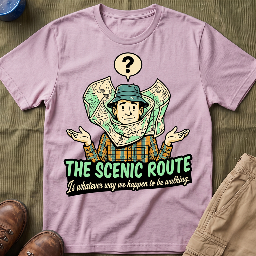 The Scenic Route — Is Whatever Way We Happen To Be Walking T-Shirt