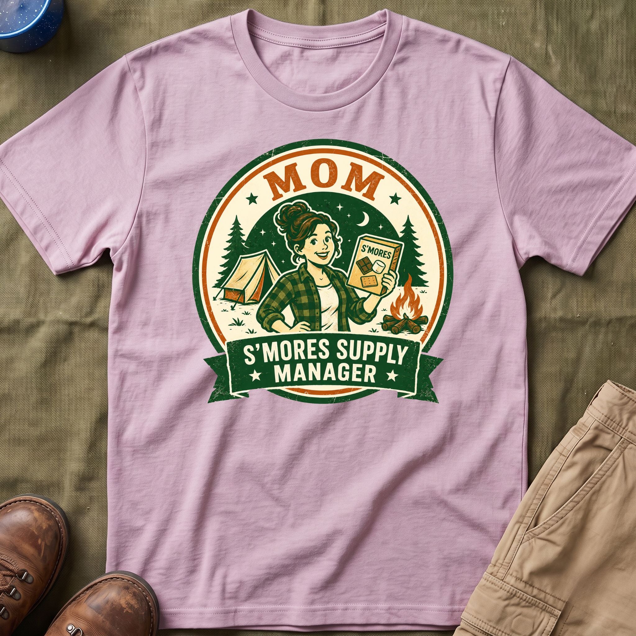 Mom — S'Mores Supply Manager Matching T-Shirt