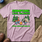 Camping — Level Unlocked Family Adventure Mode On 8-Bit T-Shirt