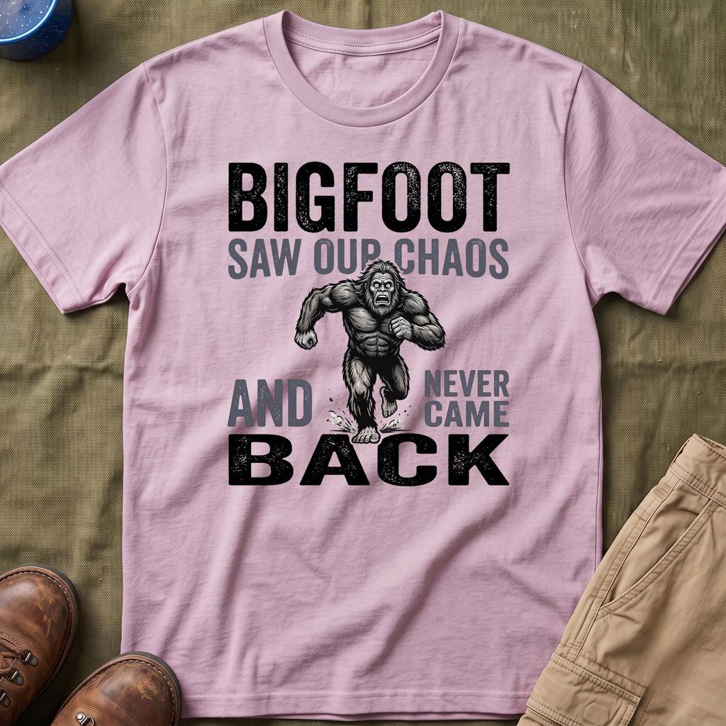 Bigfoot Saw Our Chaos — And Never Came Back Matching T-Shirt