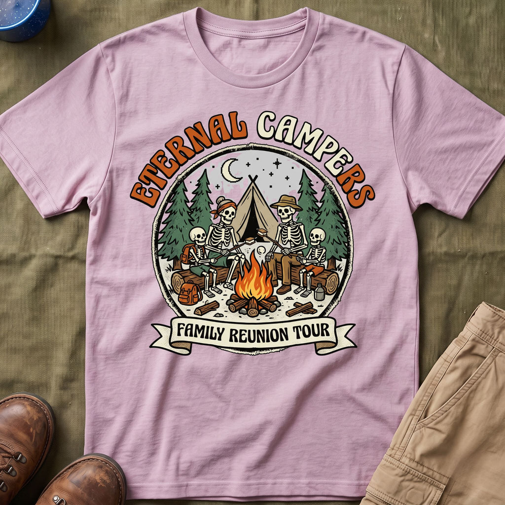 Eternal Campers — Family Reunion Tour With Skeleton T-Shirt