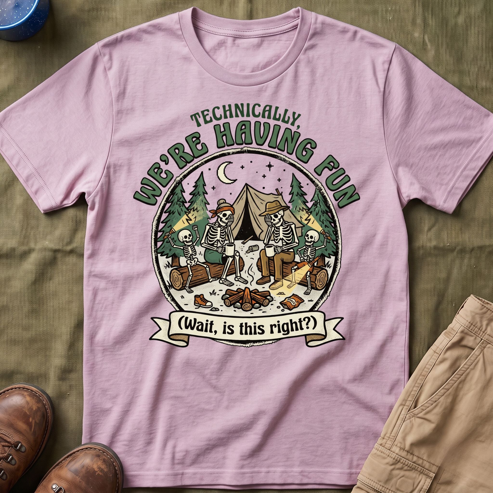 Technically We're Having Fun With Skeleton T-Shirt