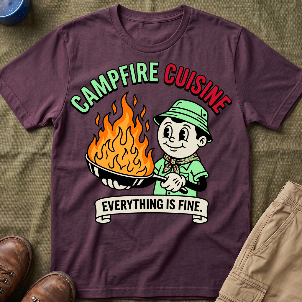 Campfire Cuisine — Everything Is Fine T-Shirt