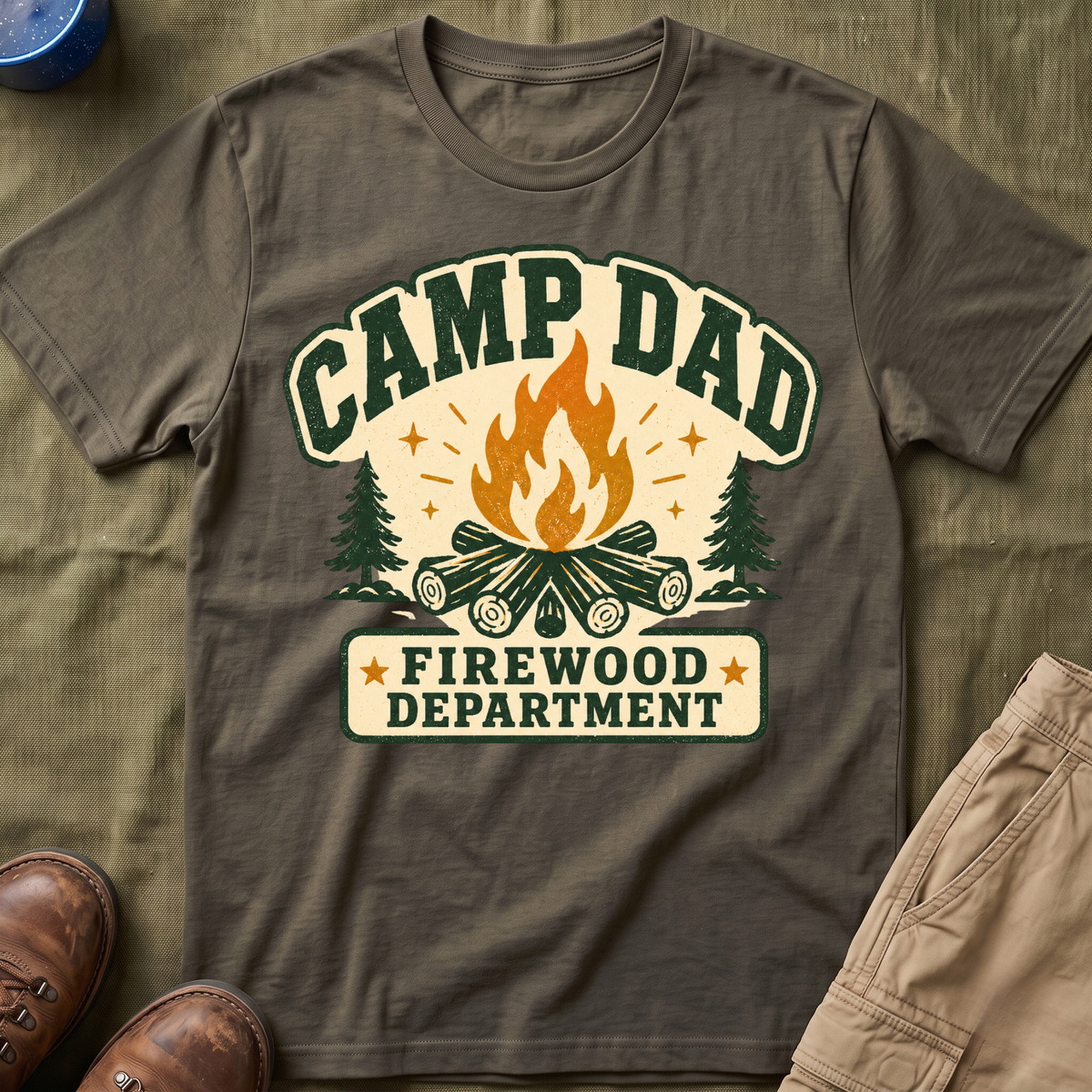 Camp Dad — Firewood Department T-Shirt