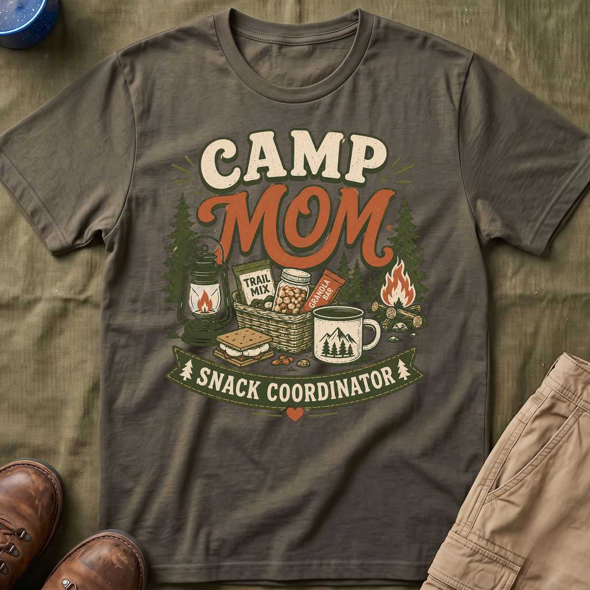 Camp Mom — Snack Coordinator Retro T-Shirt