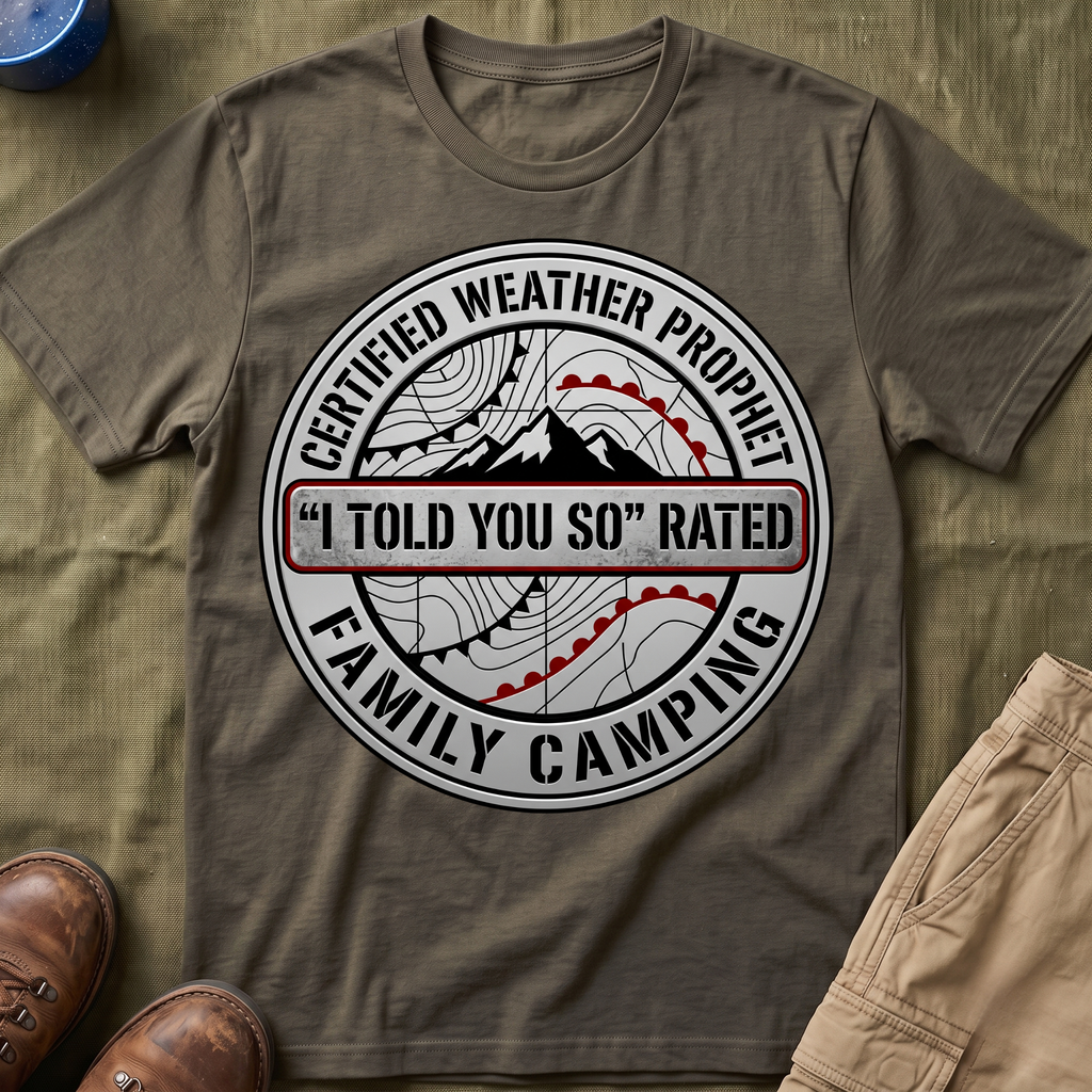 Certified Weather Prophet — "I Told You So" Rated T-Shirt