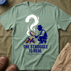 The Struggle Is Real — Campfire Attempt T-Shirt