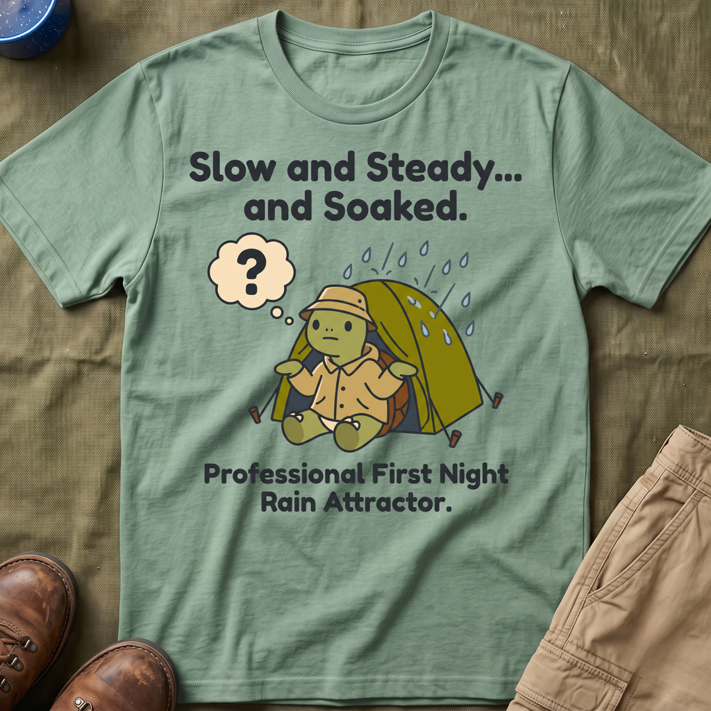 Slow and Steady and Soaked — Professional First Night Rain Attractor T-Shirt