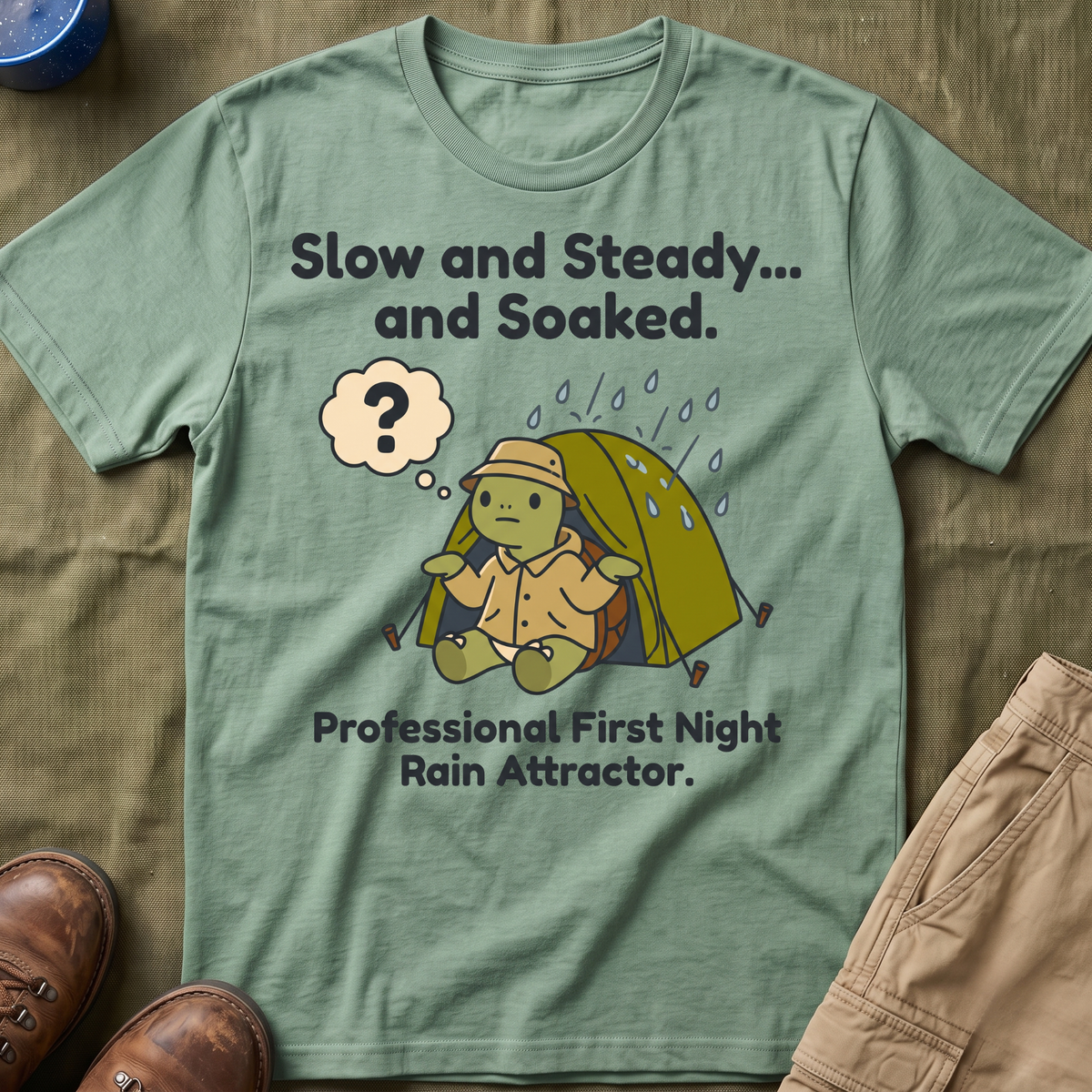 Slow and Steady and Soaked — Professional First Night Rain Attractor T-Shirt