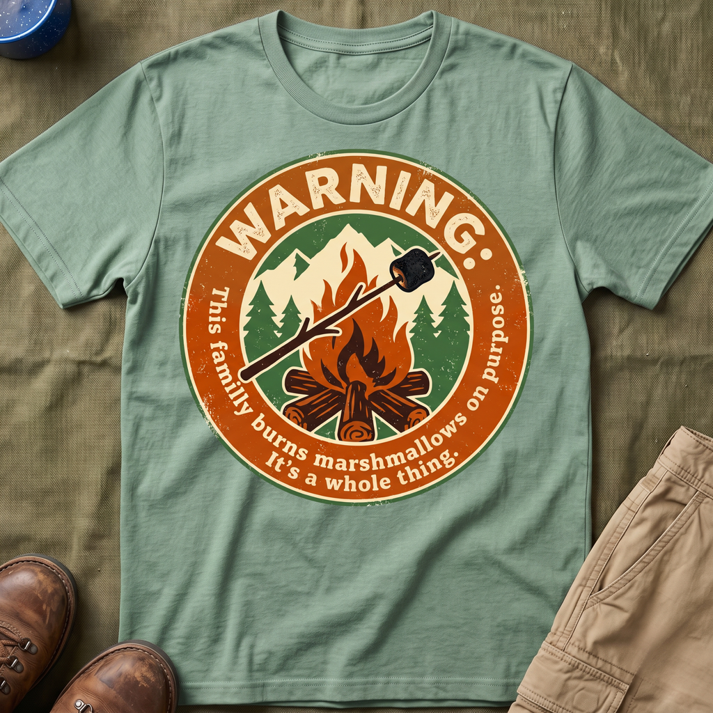 This Family Burns Marshmallows On Purpose T-Shirt