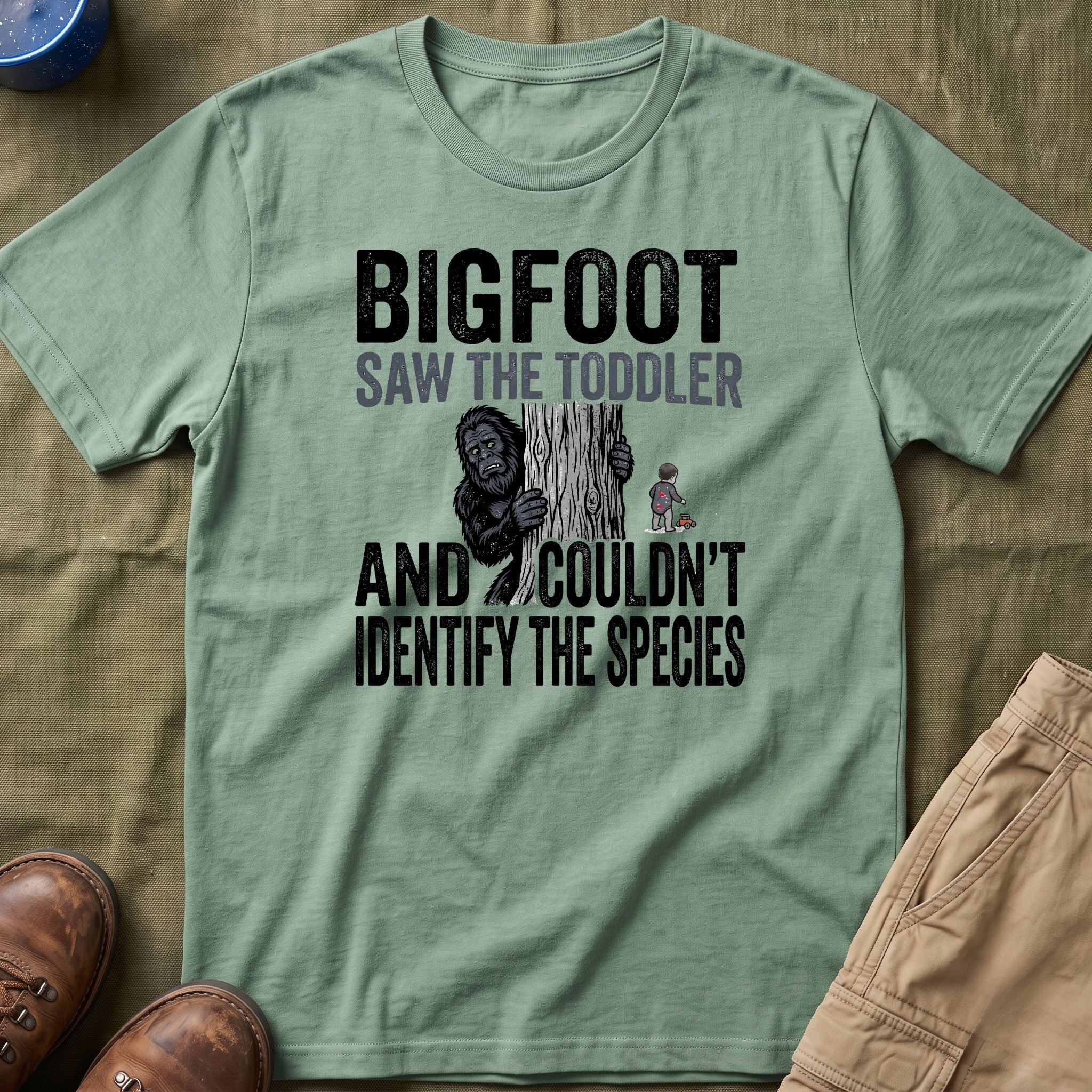 Bigfoot Saw The Toddler — And Couldn't Identify The Species Matching T-Shirt