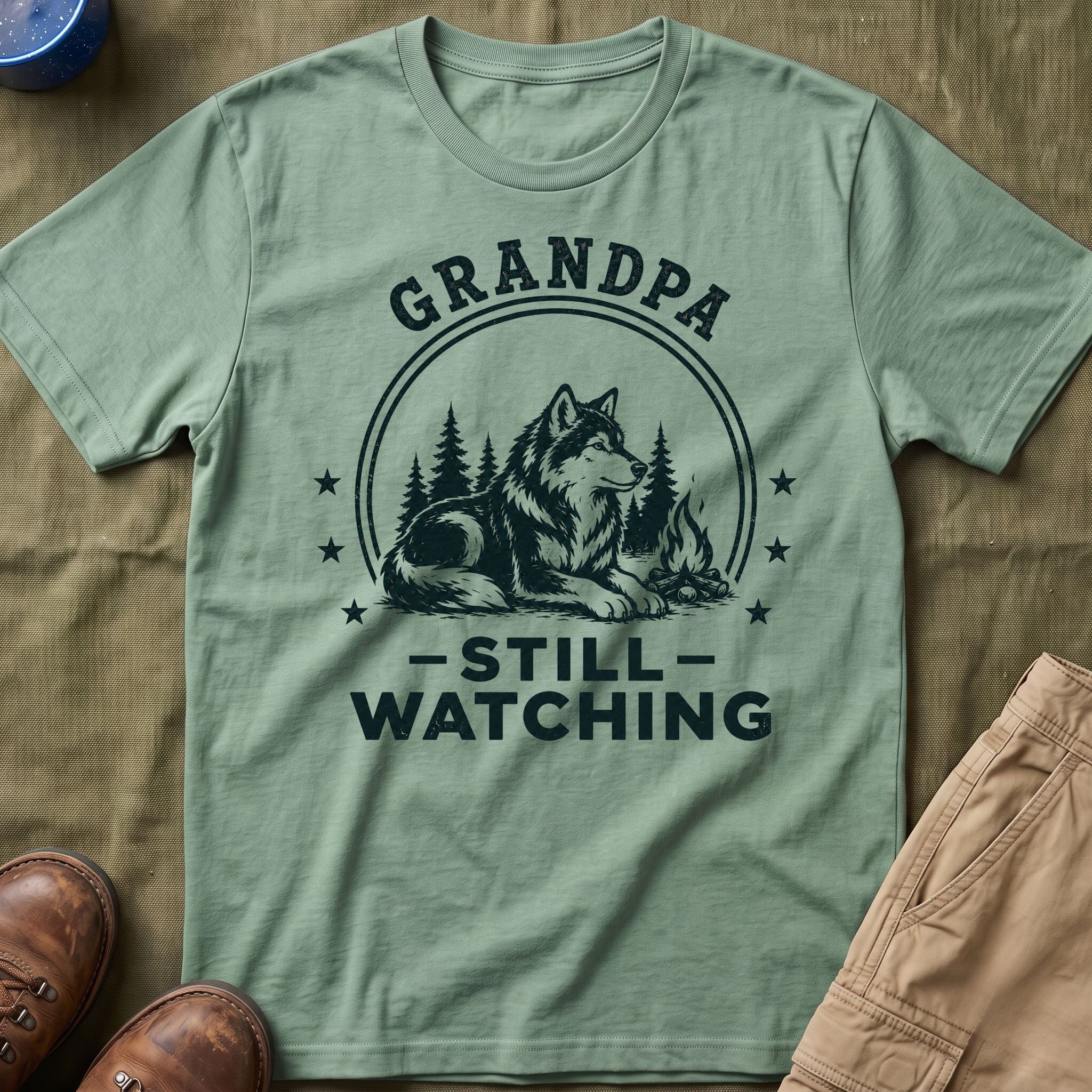 Grandpa — Still Watching Matching T-Shirt
