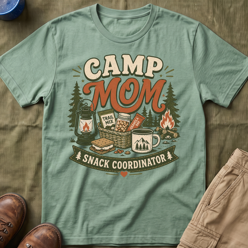Camp Mom — Snack Coordinator Retro T-Shirt