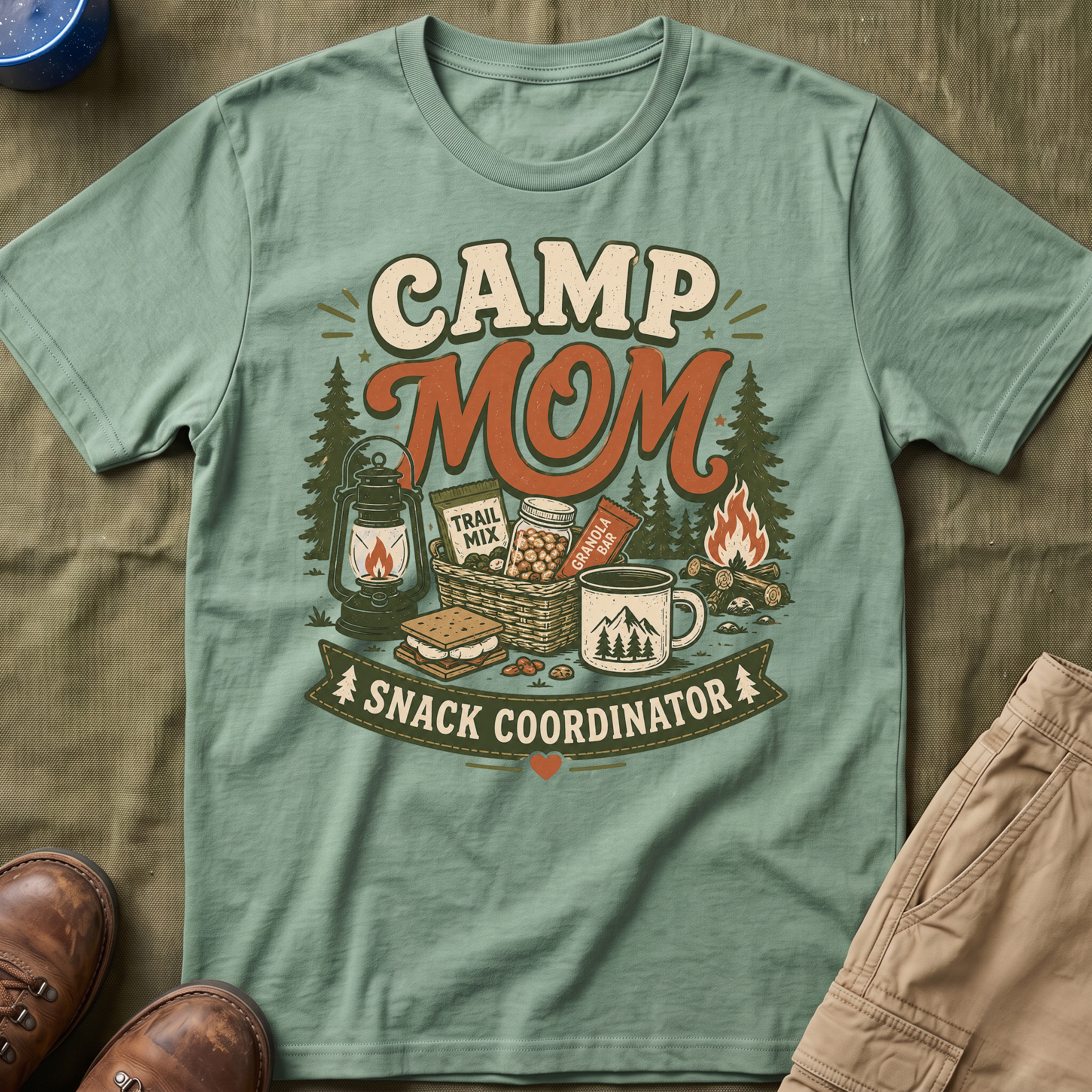 Camp Mom — Snack Coordinator Retro T-Shirt