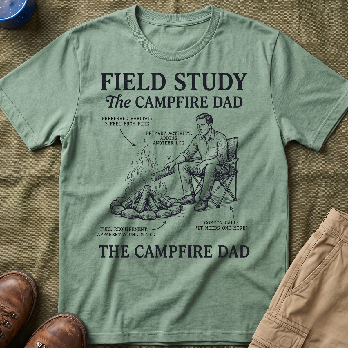 The Campfire Dad T-Shirt