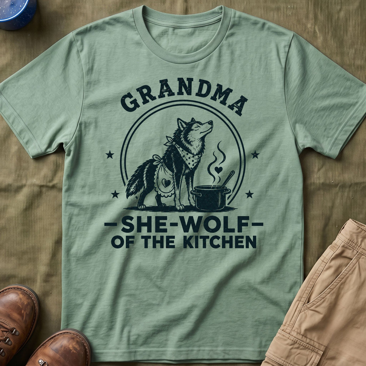Grandma — She-Wolf Of The Kitchen Matching T-Shirt