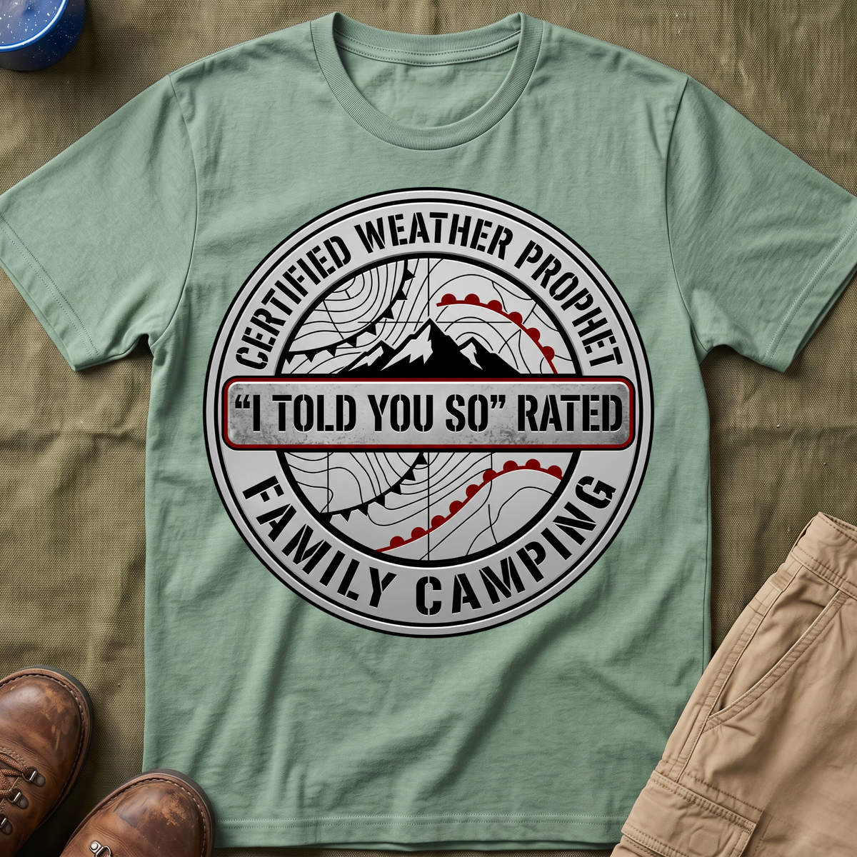 Certified Weather Prophet — "I Told You So" Rated T-Shirt