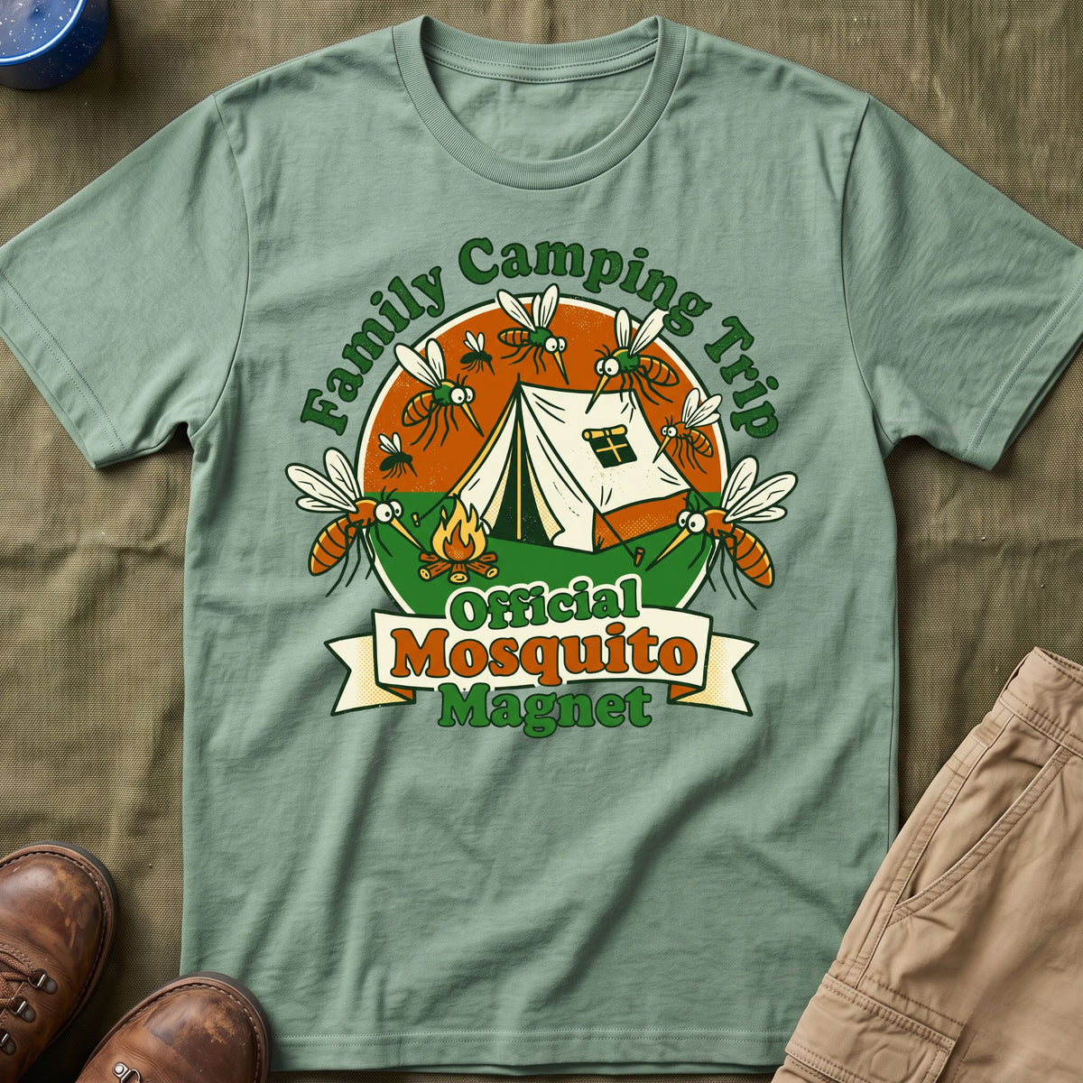 Family Camping Trip — Official Mosquito Magnet Matching T-Shirt