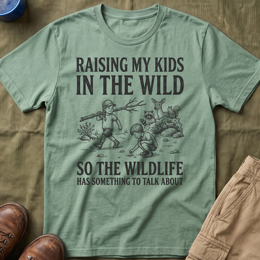 Raising My Kids In The Wild T-Shirt