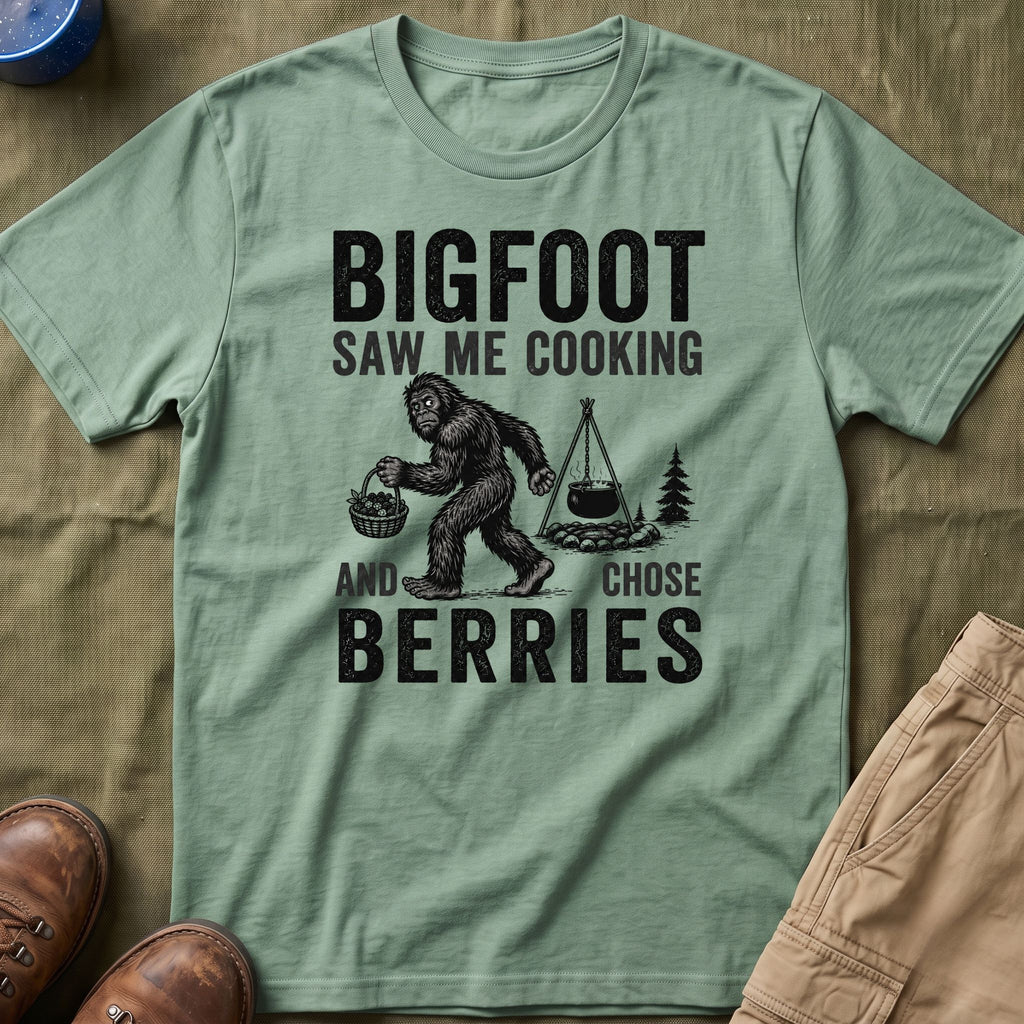 Bigfoot Saw Me Cooking — And Chose Berries Matching T-Shirt