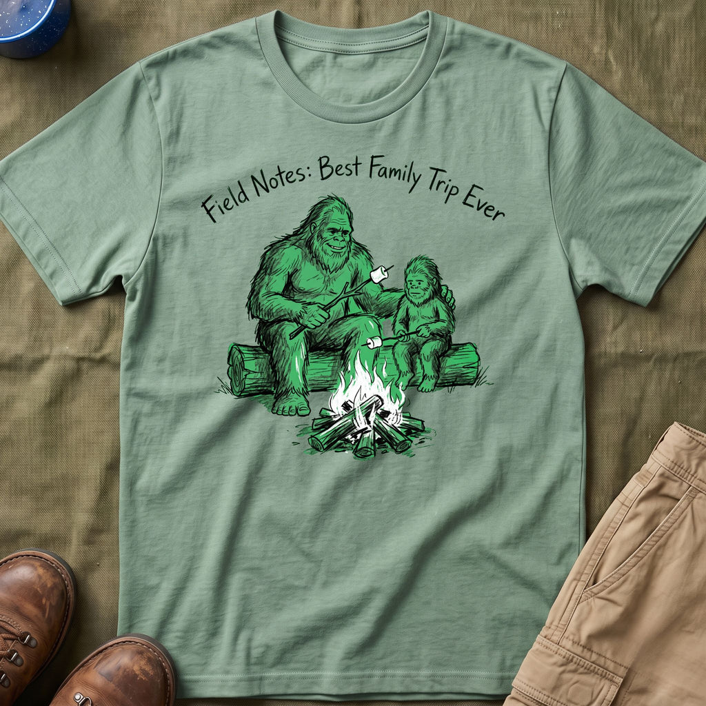 Field Notes — Best Family Trip Ever With Bigfoot T-Shirt