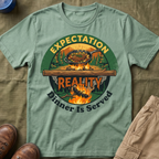 Expectation vs Reality — Dinner Is Served T-Shirt