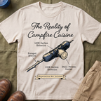 The Reality of Campfire Cuisine — Expectations Not Included T-Shirt