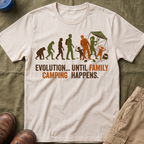 Evolution — Until Family Camping Happens T-Shirt