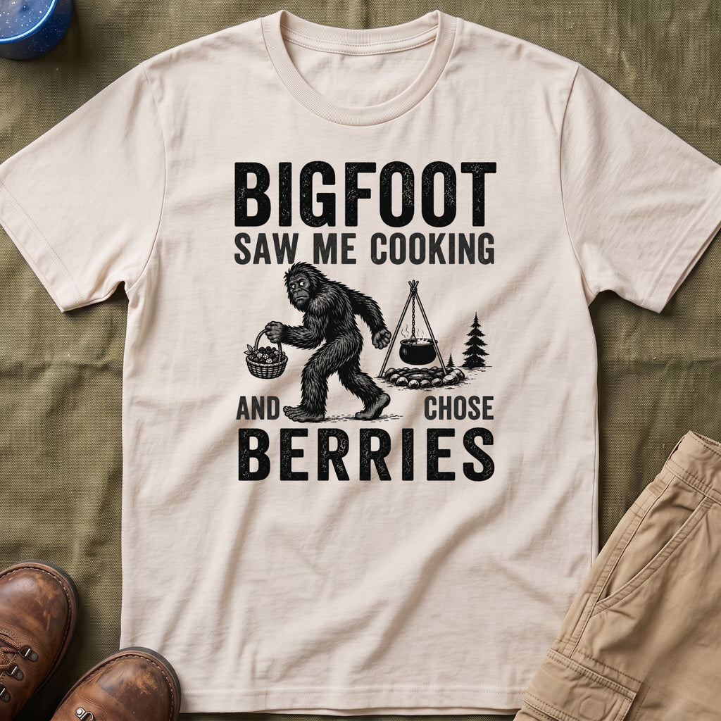 Bigfoot Saw Me Cooking — And Chose Berries Matching T-Shirt