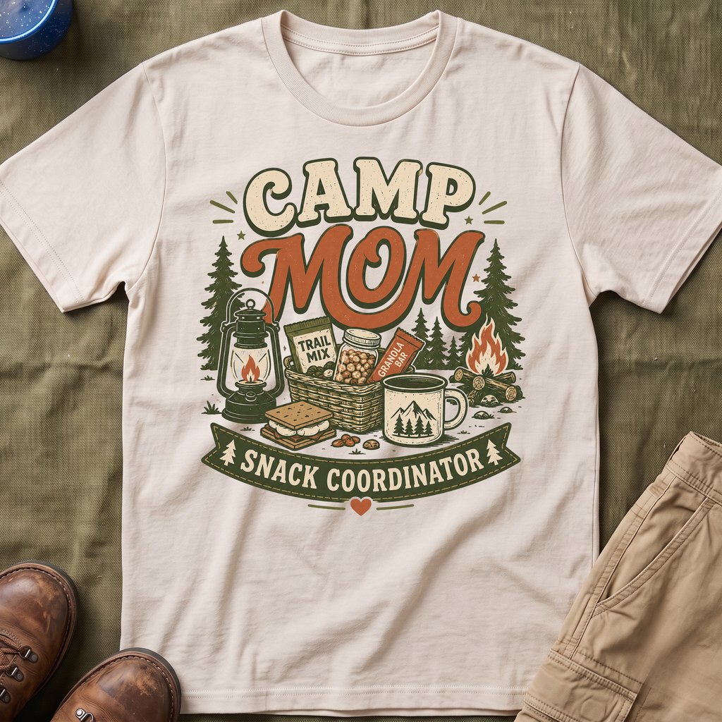 Camp Mom — Snack Coordinator Retro T-Shirt