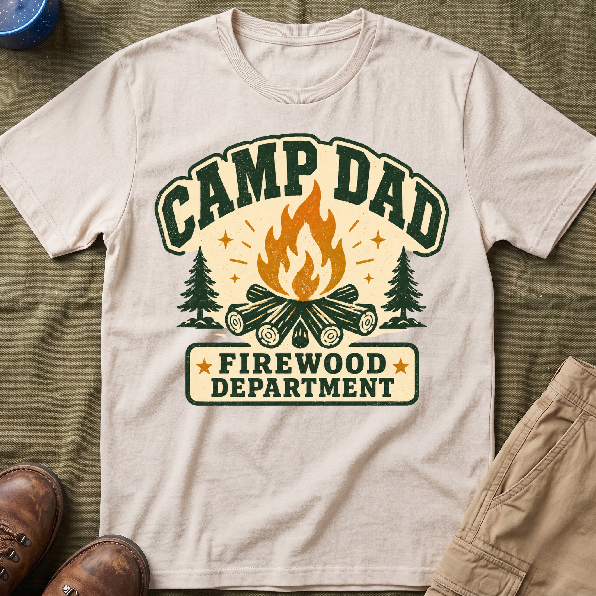 Camp Dad — Firewood Department T-Shirt